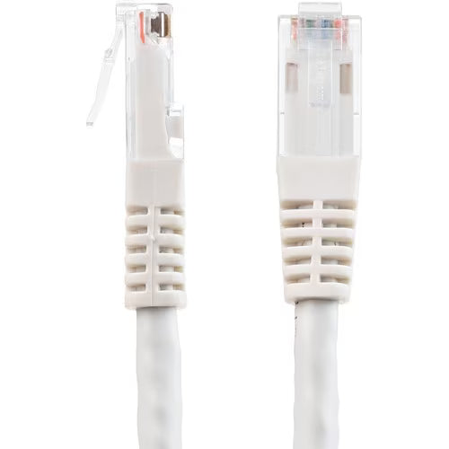 StarTech 10ft Cat6 Ethernet Cable - White Molded Gigabit PoE RJ45 Patch Cord