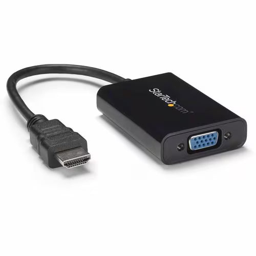 StarTech HDMI to VGA Adapter with Audio - 1080p - Black - Plug and Play